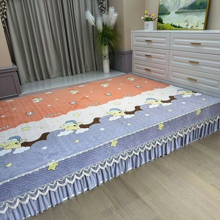 91家纺网 家纺一手货源 找家纺 （总）铭源榻榻米炕盖 新款牛奶绒防滑榻榻米炕盖