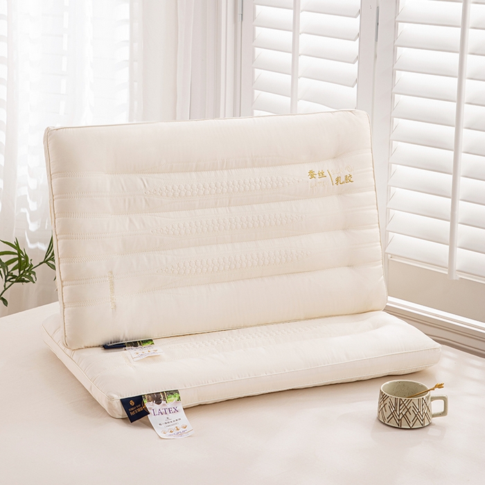 91家纺网 家纺一手货源 找家纺 （总）佳尚枕芯 2024新款蚕丝乳胶功能低枕枕头枕芯