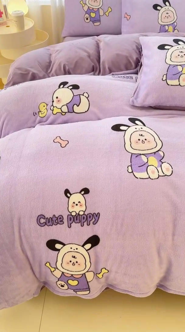 91家纺网 家纺一手货源 找家纺 仟网汇 2024直播爆款跑量牛奶绒四件套 乐淘淘