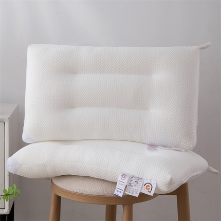 91家纺网 家纺一手货源 找家纺 （总）织布人 2024新款枕芯针织棉网格透气定型枕头学生成人护颈保健枕芯48*74cm/只