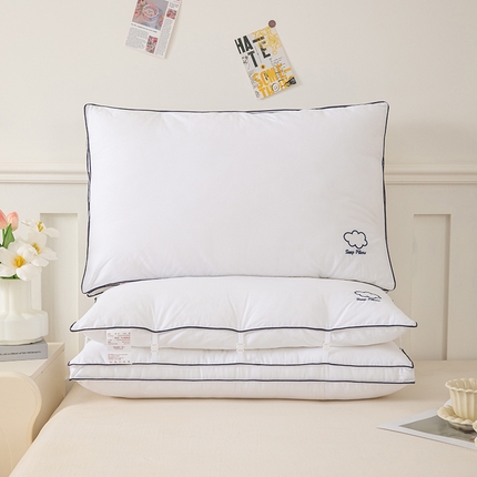 91家纺网 家纺一手货源 找家纺 （总）云熙枕业 2024新品酒店商务多用贡缎长绒棉云朵枕枕头枕芯