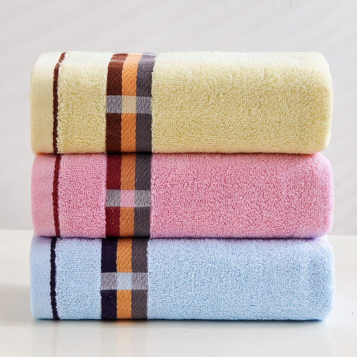 91家纺网 家纺一手货源 找家纺 悦然毛巾被 2024新款云柔亲肤全棉家用毛巾 段格-米黄