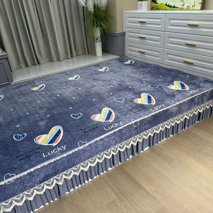 91家纺网 家纺一手货源 找家纺 （总）铭源榻榻米炕盖 新款牛奶绒防滑榻榻米炕盖