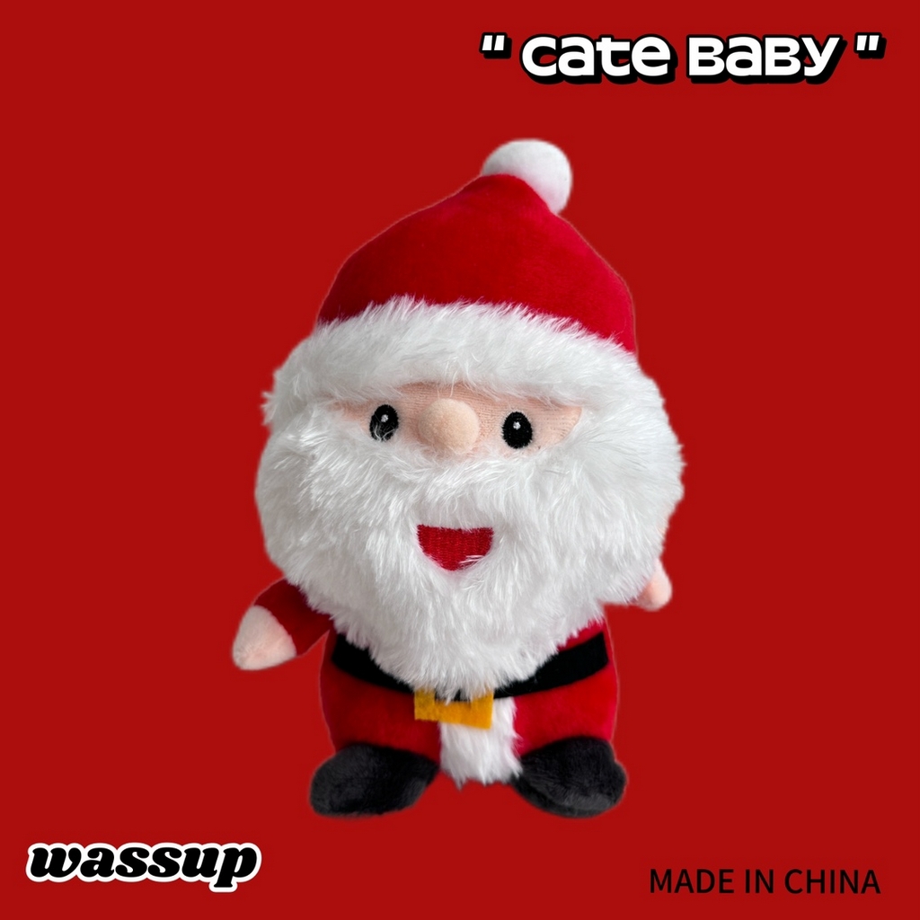 91家纺网 家纺一手货源 找家纺 慕绸家纺（原萌宝老粗布厂家） 2025新款直播间引流款福利款20cm左右玩偶 圣诞老人