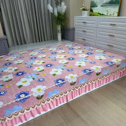 91家纺网 家纺一手货源 找家纺 （总）铭源榻榻米炕盖 新款牛奶绒防滑榻榻米炕盖