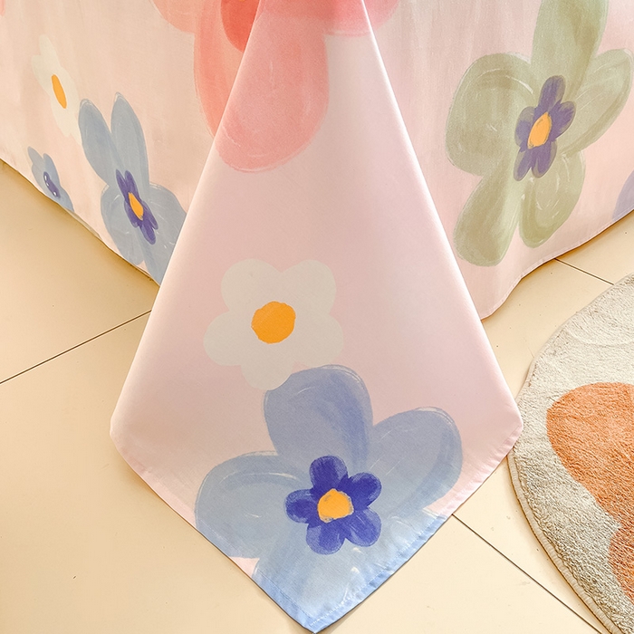 91家纺网 家纺一手货源 找家纺 绵庭家纺 2024新款全棉印花四件套 云锦