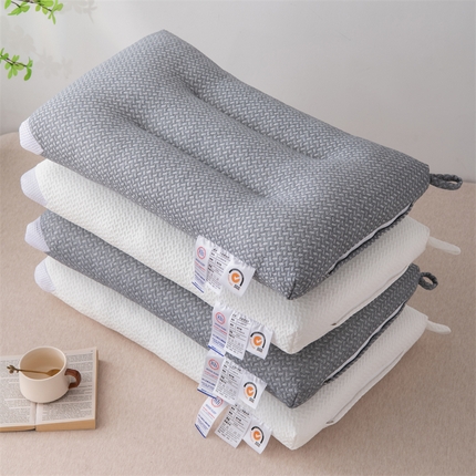 91家纺网 家纺一手货源 找家纺 （总）织布人 2024新款枕芯针织棉网格透气定型枕头学生成人护颈保健枕芯48*74cm/只