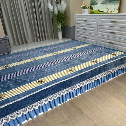 91家纺网 家纺一手货源 找家纺 （总）铭源榻榻米炕盖 新款牛奶绒防滑榻榻米炕盖