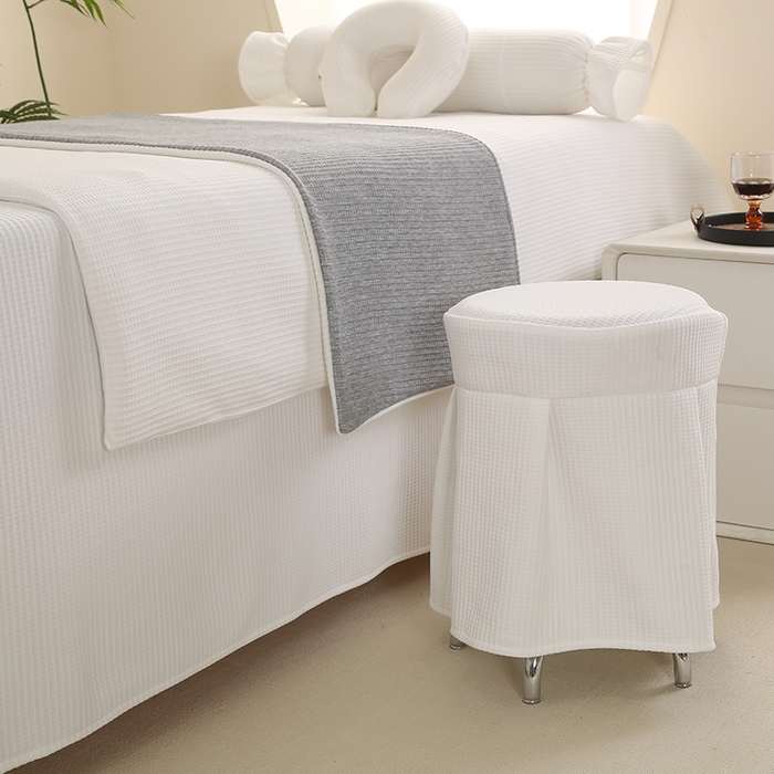 91家纺网 家纺一手货源 找家纺 （总）琪宝阁 2024新款莫代尔针织棉美 容床罩套件-点点