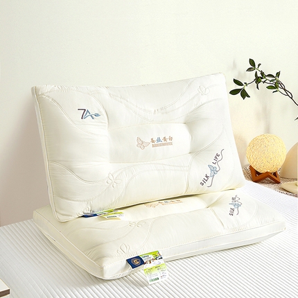 91家纺网 家纺一手货源 找家纺 （总）佳尚枕芯 2024新款蚕丝乳胶护颈枕枕头枕芯