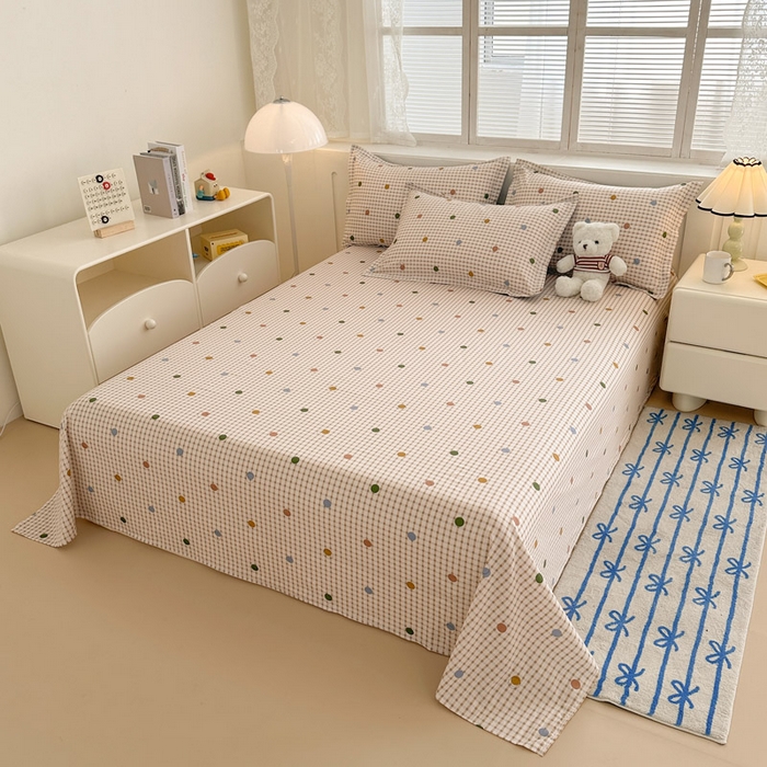 91家纺网 家纺一手货源 找家纺 绵庭家纺 2025新款全棉印花单床单系列 原点