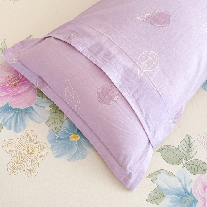 91家纺网 家纺一手货源 找家纺 绵庭家纺 2025新款全棉印花单枕套系列 明媚春晖