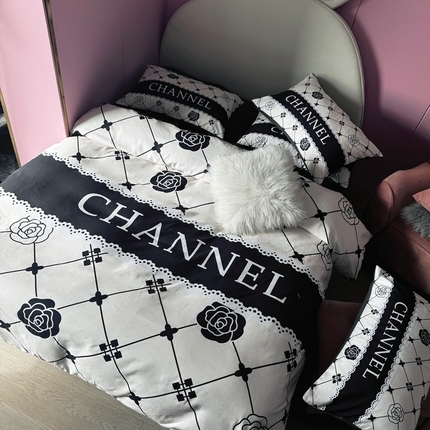 91家纺网 家纺一手货源 找家纺 （总）色鬼布艺 2024新款双面磨毛数码印花四件套