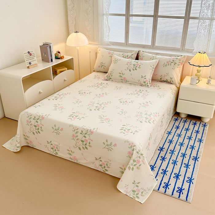 91家纺网 家纺一手货源 找家纺 绵庭家纺 2025新款全棉印花单床单系列 云岚