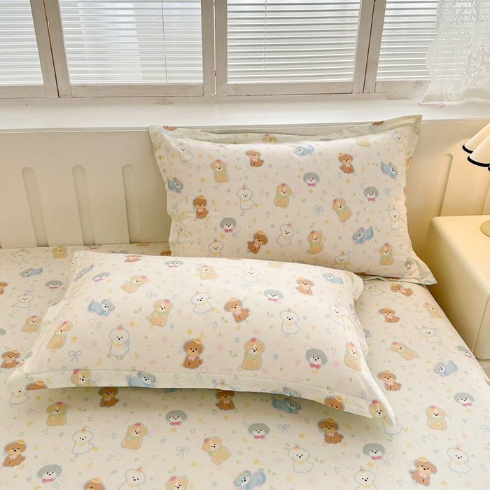 91家纺网 家纺一手货源 找家纺 绵庭家纺 2025新款全棉印花四件套系列 童趣绘彩