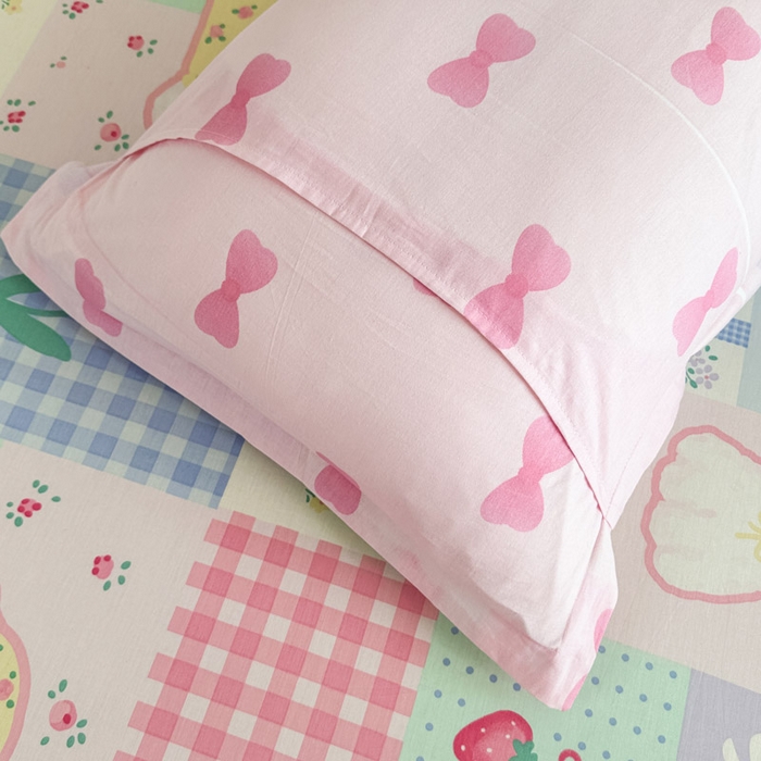 91家纺网 家纺一手货源 找家纺 绵庭家纺 2025新款全棉印花单枕套系列 甜宠派队