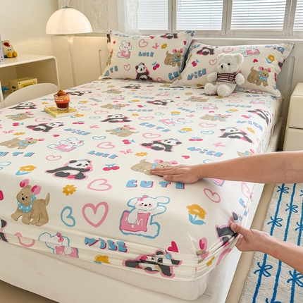 绵庭家纺 2025新款全棉印花单床笠系列 童趣涂鸦