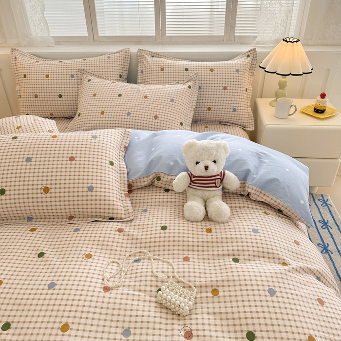 91家纺网 家纺一手货源 找家纺 绵庭家纺 2025新款全棉印花四件套系列 原点