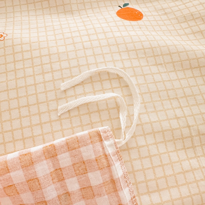 91家纺网 家纺一手货源 找家纺 绵庭家纺 2025新款全棉印花单被套系列 甜桔