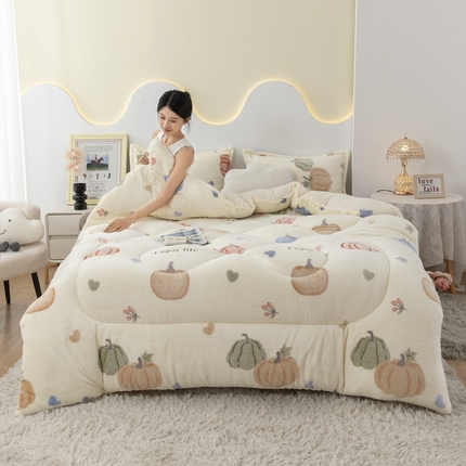 91家纺网 家纺一手货源 找家纺 （总）2025新款亲肤舒适塔芙绒保暖冬被被子被芯