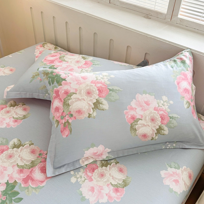 91家纺网 家纺一手货源 找家纺 绵庭家纺 2025新款全棉印花单枕套系列 灿烂时光