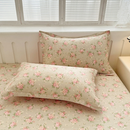 绵庭家纺 2025新款全棉印花单枕套系列 杜若