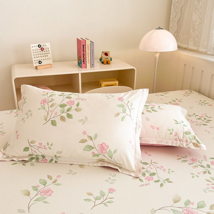 91家纺网 家纺一手货源 找家纺 绵庭家纺 2025新款全棉印花单枕套系列 云岚