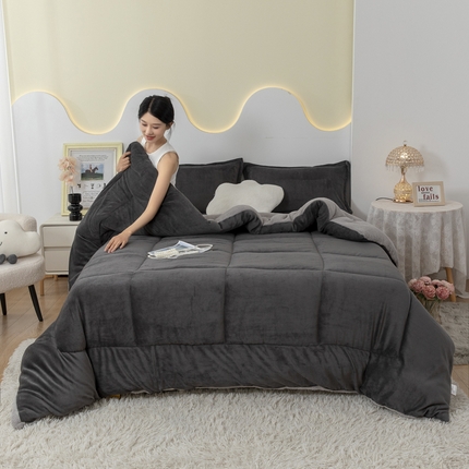 91家纺网 家纺一手货源 找家纺 （总）2025新款亲肤舒适塔芙绒保暖冬被被子被芯