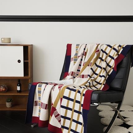 暖绵绵家纺 2025新款亲肤舒适兔绒纱毛毯-奥芙格（最低零售价：143元） 奥芙格-蓝色