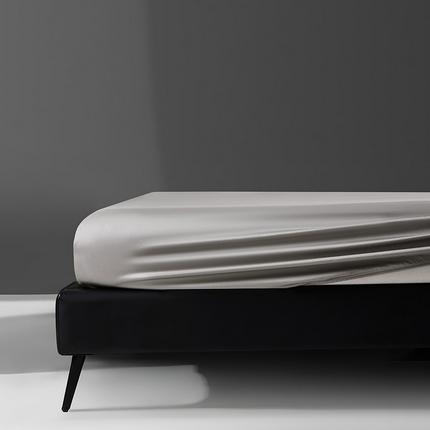 轩和家居 2024新款A类70支长绒棉床笠 锦缎灰