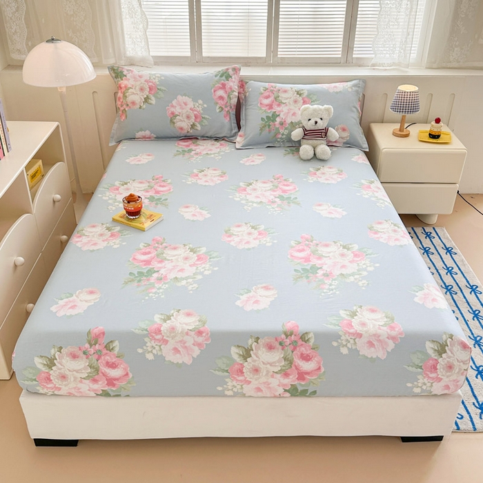 91家纺网 家纺一手货源 找家纺 绵庭家纺 2025新款全棉印花单床笠系列 灿烂时光