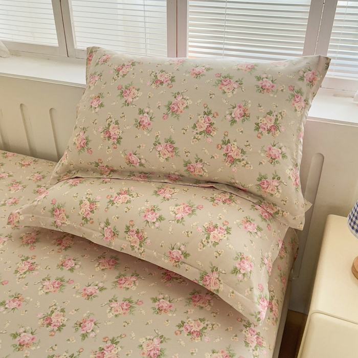 91家纺网 家纺一手货源 找家纺 绵庭家纺 2025新款全棉印花单枕套系列 杜若