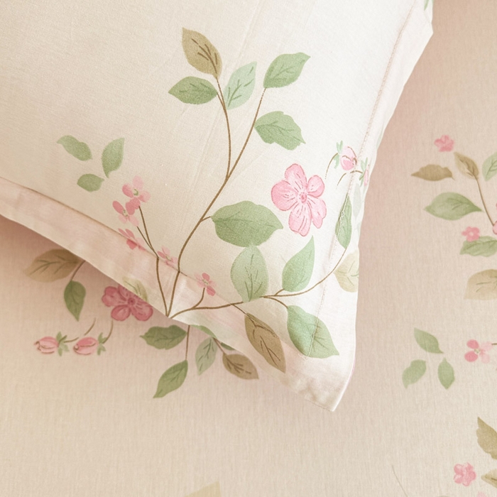 91家纺网 家纺一手货源 找家纺 绵庭家纺 2025新款全棉印花单枕套系列 云岚