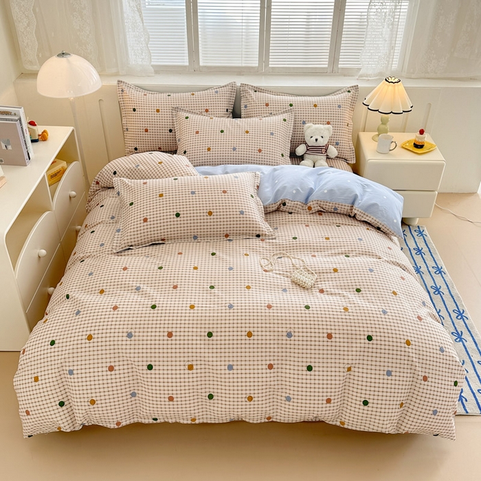 91家纺网 家纺一手货源 找家纺 绵庭家纺 2025新款全棉印花四件套系列 原点