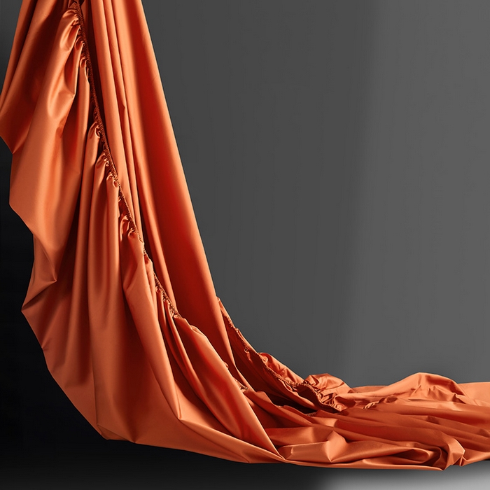 91家纺网 家纺一手货源 找家纺 轩和家居 2024新款A类70支长绒棉床笠 玛仕橙