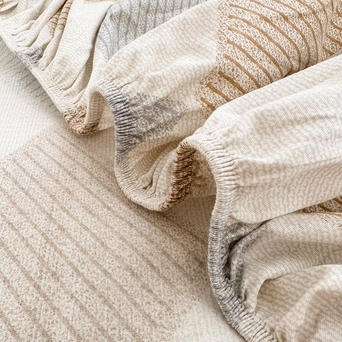 91家纺网 家纺一手货源 找家纺 绵庭家纺 2025新款全棉印花单床笠系列 瑞吉斯-黄