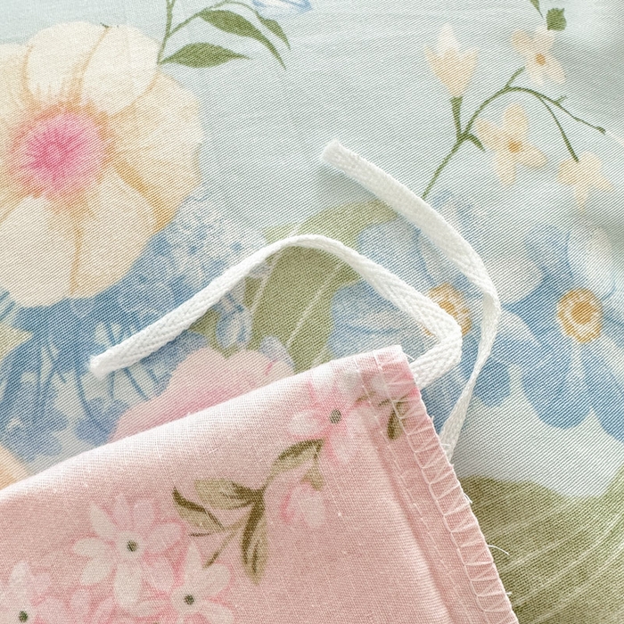 91家纺网 家纺一手货源 找家纺 绵庭家纺 2025新款全棉印花单被套系列 清巧花梦