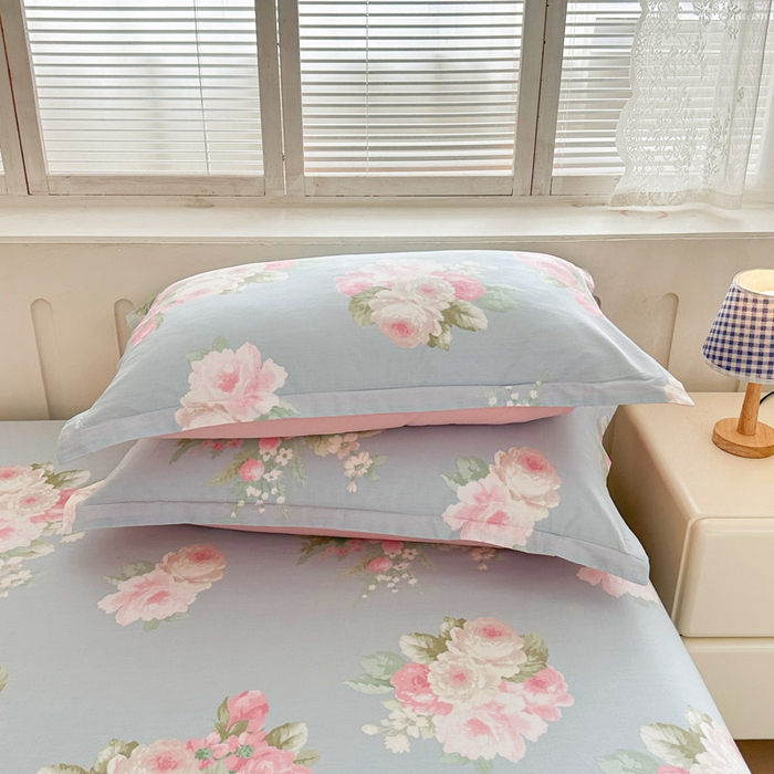 91家纺网 家纺一手货源 找家纺 绵庭家纺 2025新款全棉印花单枕套系列 灿烂时光