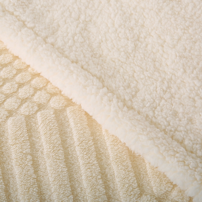 91家纺网 家纺一手货源 找家纺 （总）巴木赫 2024新款舒棉绒点点塔芙绒双层羊羔绒毯