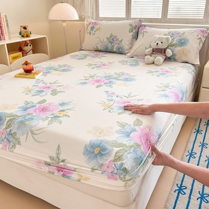 绵庭家纺 2025新款全棉印花单床笠系列 明媚春晖