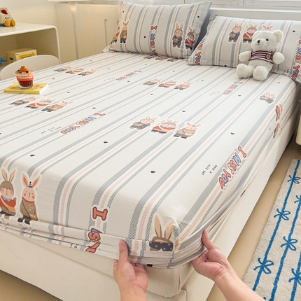 绵庭家纺 2025新款全棉印花单床笠系列 森岛精灵