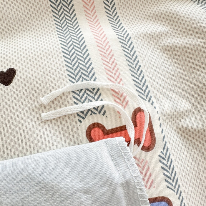 91家纺网 家纺一手货源 找家纺 绵庭家纺 2025新款全棉印花单被套系列 森岛精灵