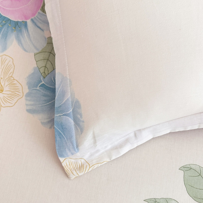 91家纺网 家纺一手货源 找家纺 绵庭家纺 2025新款全棉印花单枕套系列 明媚春晖