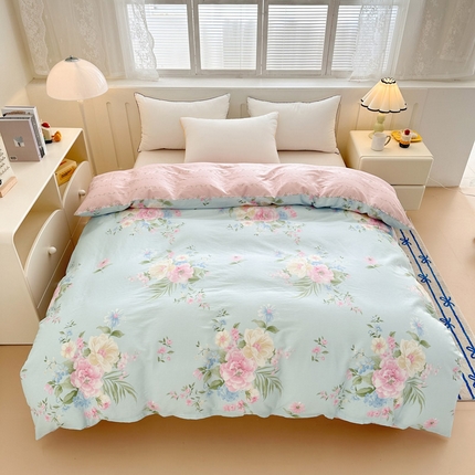 91家纺网 家纺一手货源 找家纺 （总）绵庭家纺 2025新款全棉印花单被套系列