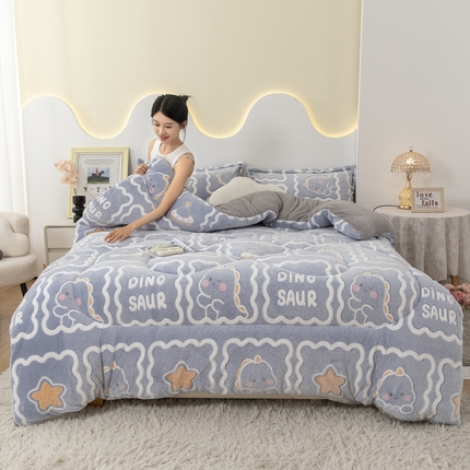 91家纺网 家纺一手货源 找家纺 （总）2025新款亲肤舒适塔芙绒保暖冬被被子被芯