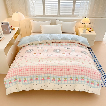 91家纺网 家纺一手货源 找家纺 （总）绵庭家纺 2025新款全棉印花单被套系列