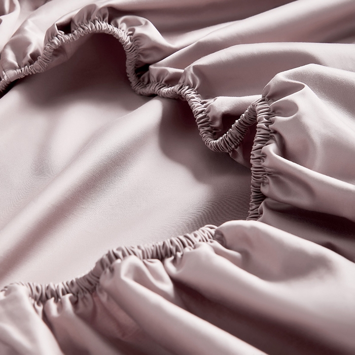 91家纺网 家纺一手货源 找家纺 轩和家居 2024新款A类70支长绒棉床笠 山茶色