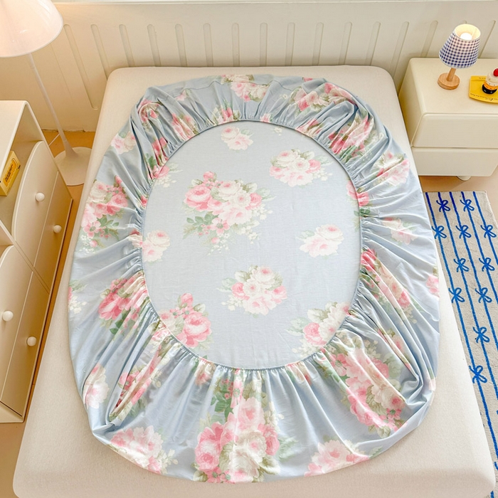 91家纺网 家纺一手货源 找家纺 绵庭家纺 2025新款全棉印花单床笠系列 灿烂时光