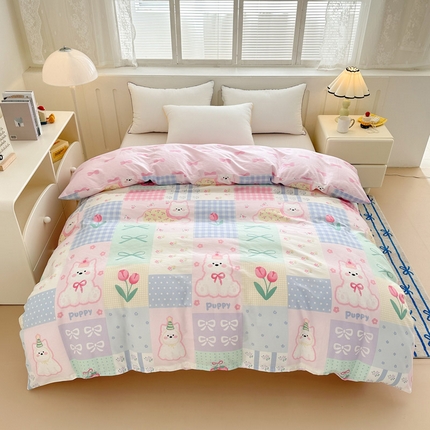 91家纺网 家纺一手货源 找家纺 （总）绵庭家纺 2025新款全棉印花单被套系列