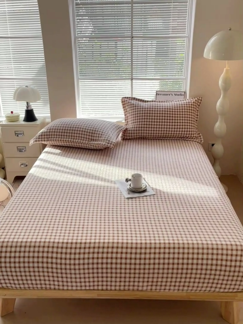 91家纺网 家纺一手货源 找家纺 恬澳家纺 2025新款暖阳牛奶绒枕套 暖阳-奶咖格